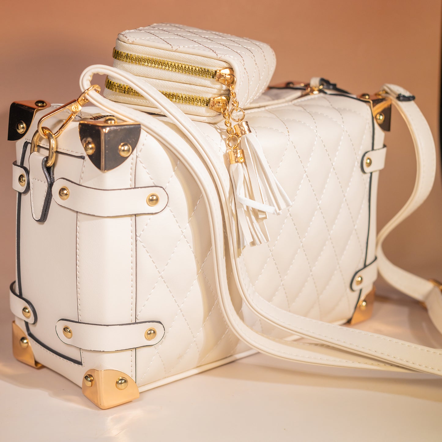 Bolso acolchonado con monedero
