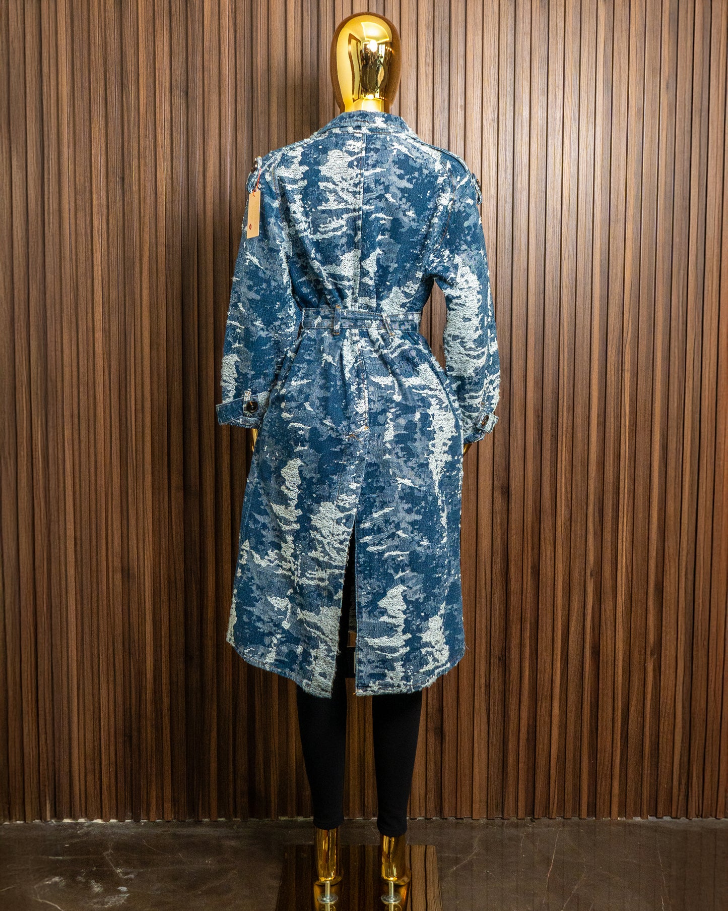 Gabardina de mezclilla camuflaje