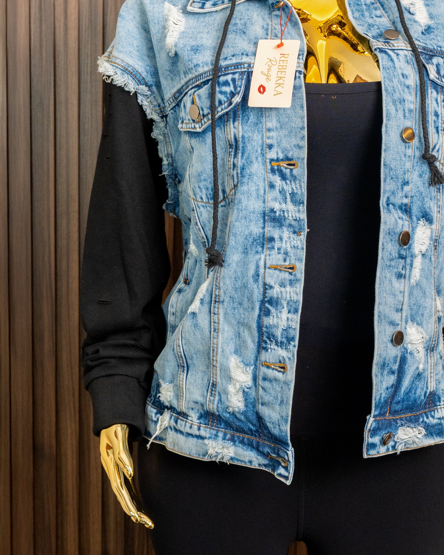 Chaqueta mezclilla combinación