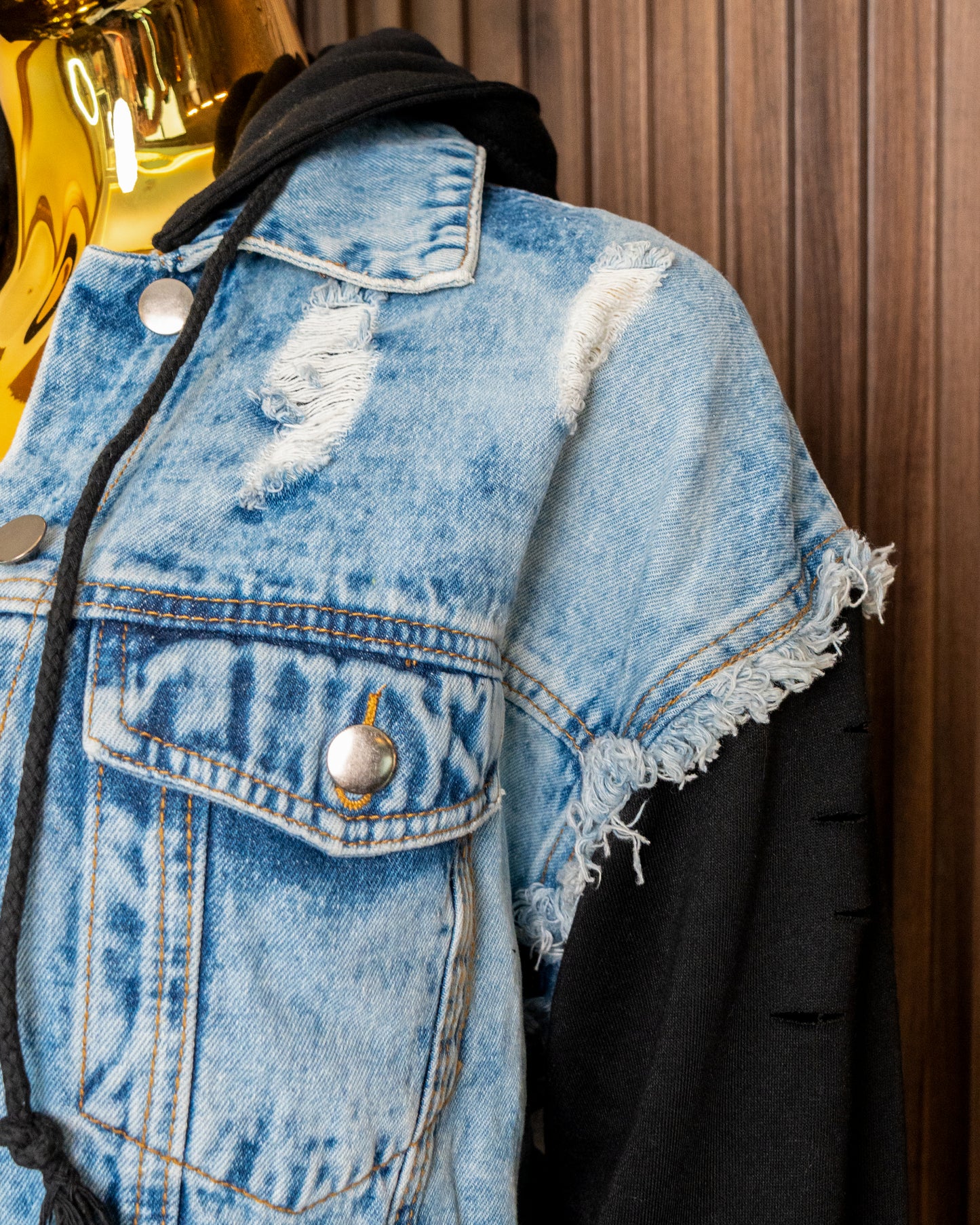 Chaqueta mezclilla combinación