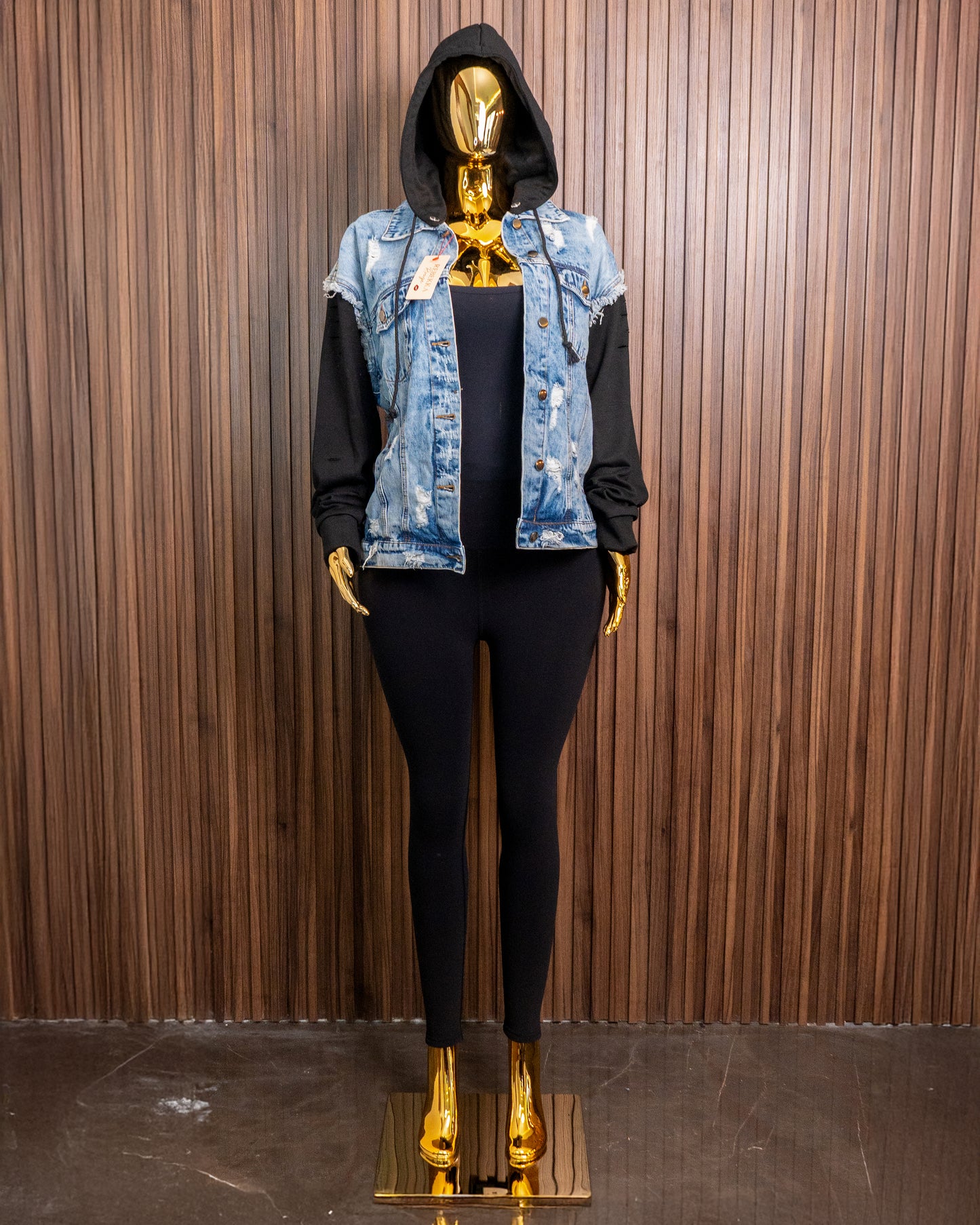 Chaqueta mezclilla combinación