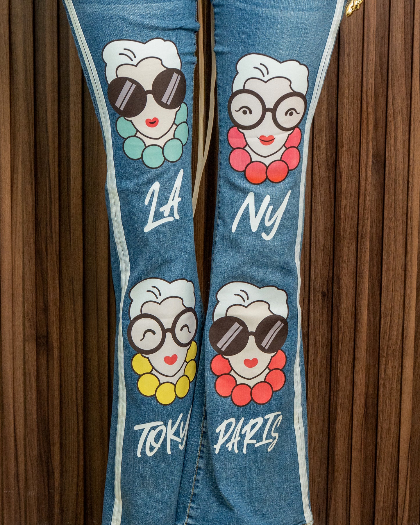 Jeans LA, NY, TOKYO, PARIS