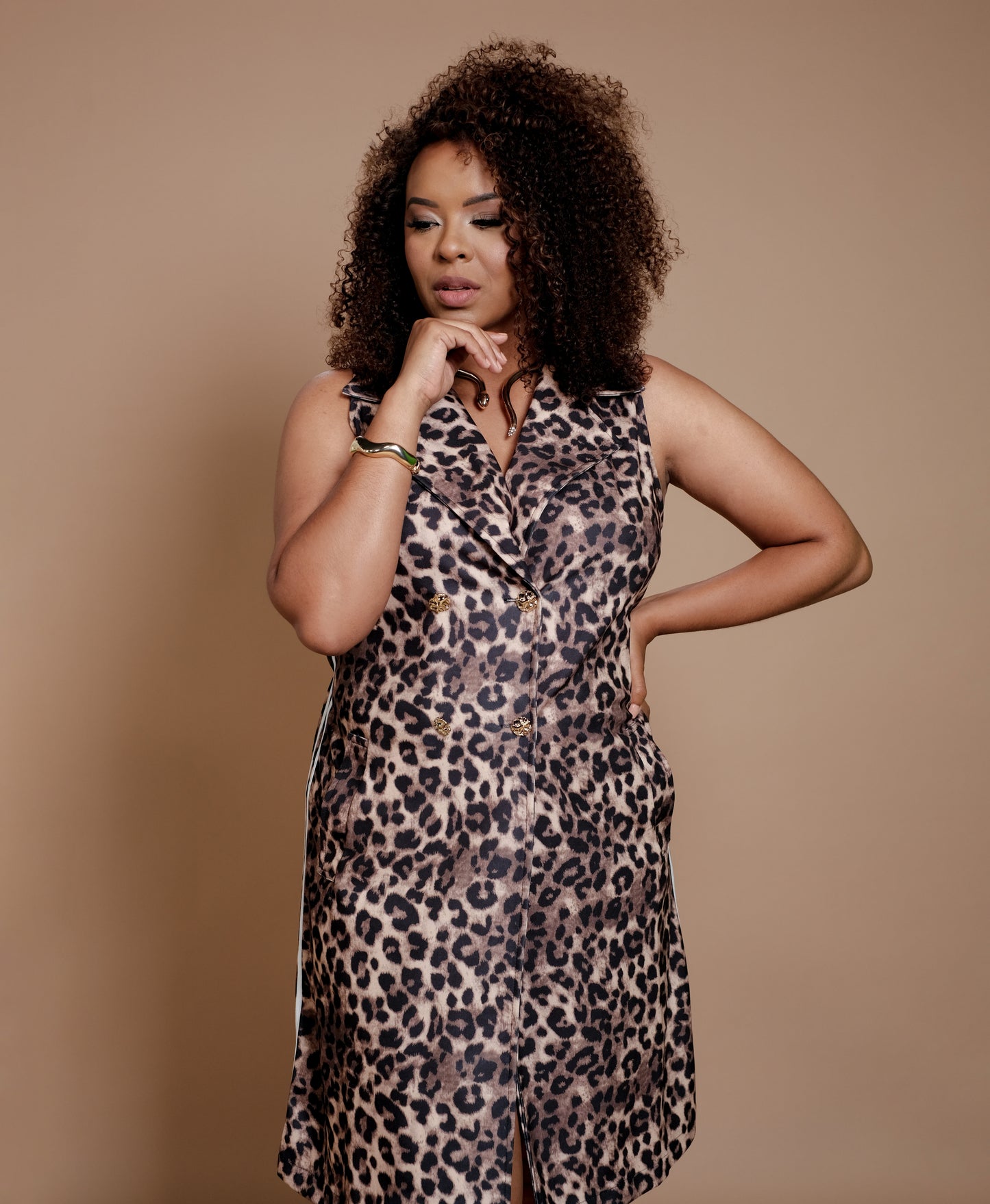 Vestido animal print
