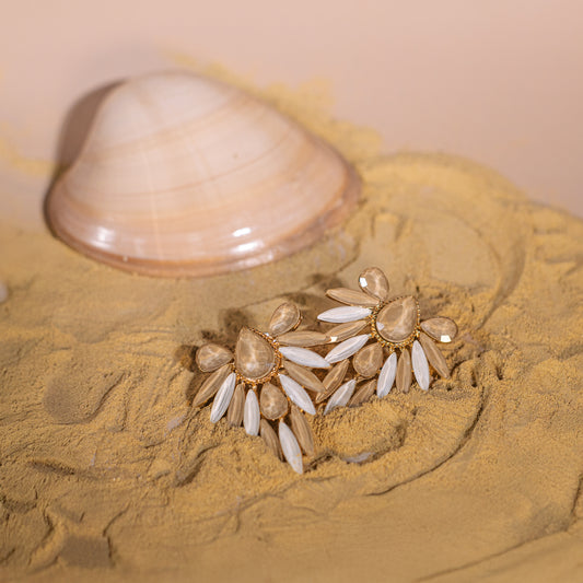 Aretes nude de gota