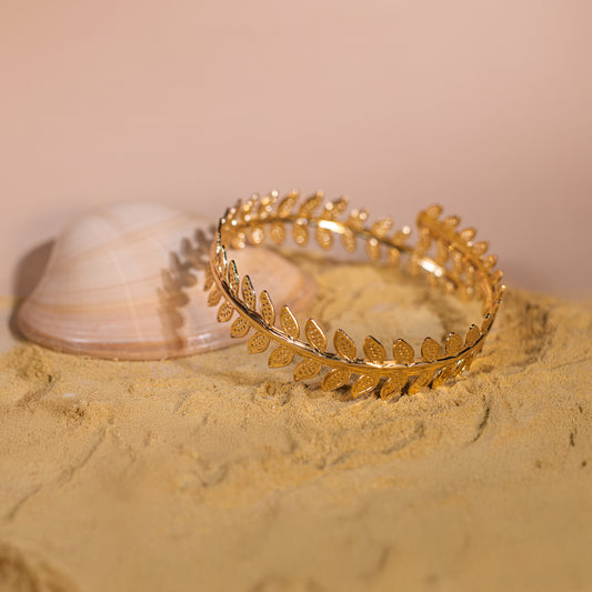 Pulsera de hojas