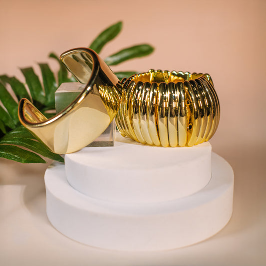 Pulsera gruesa lisa