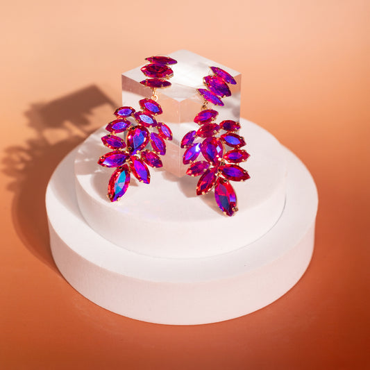 Aretes largos de gota