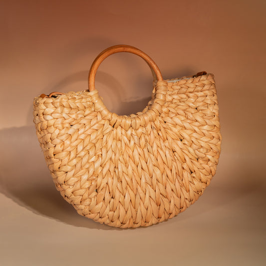 Bolso de mano de paja