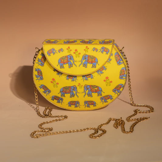 Bolso crossbody con estampado de elefante