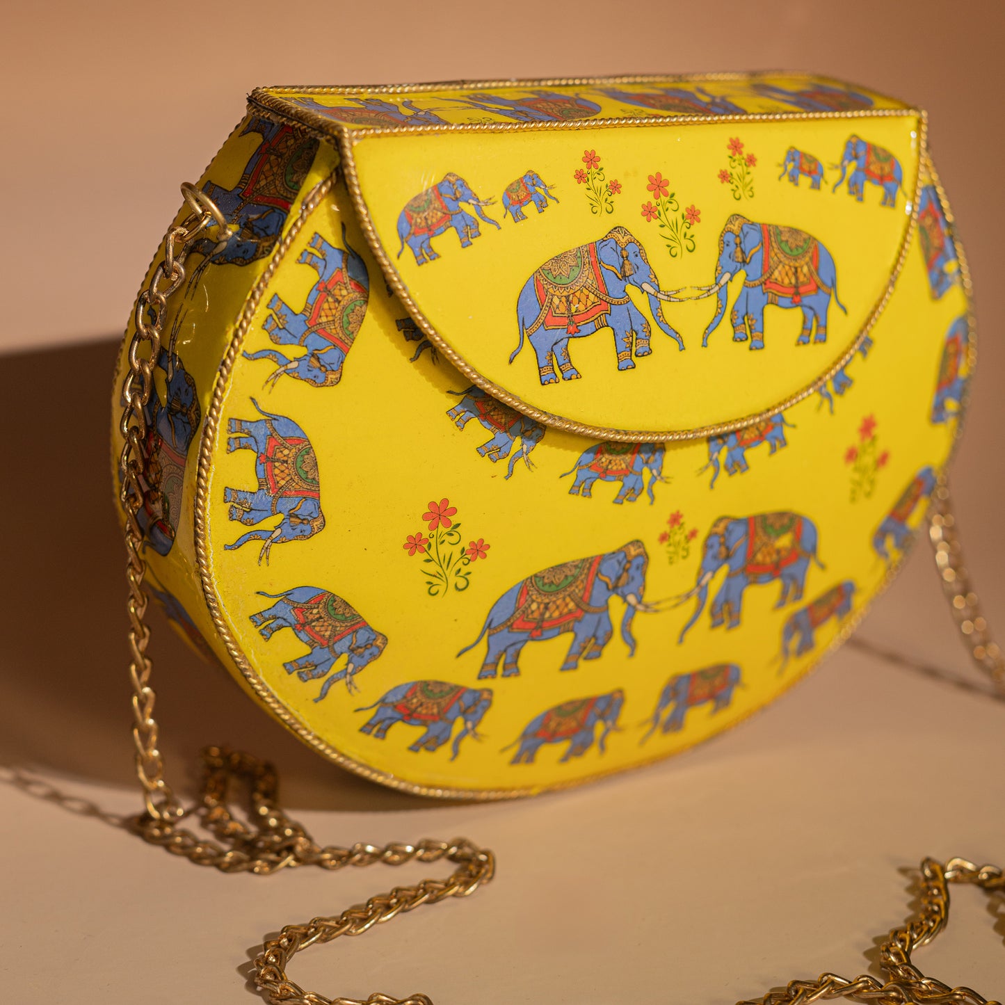 Bolso crossbody con estampado de elefante