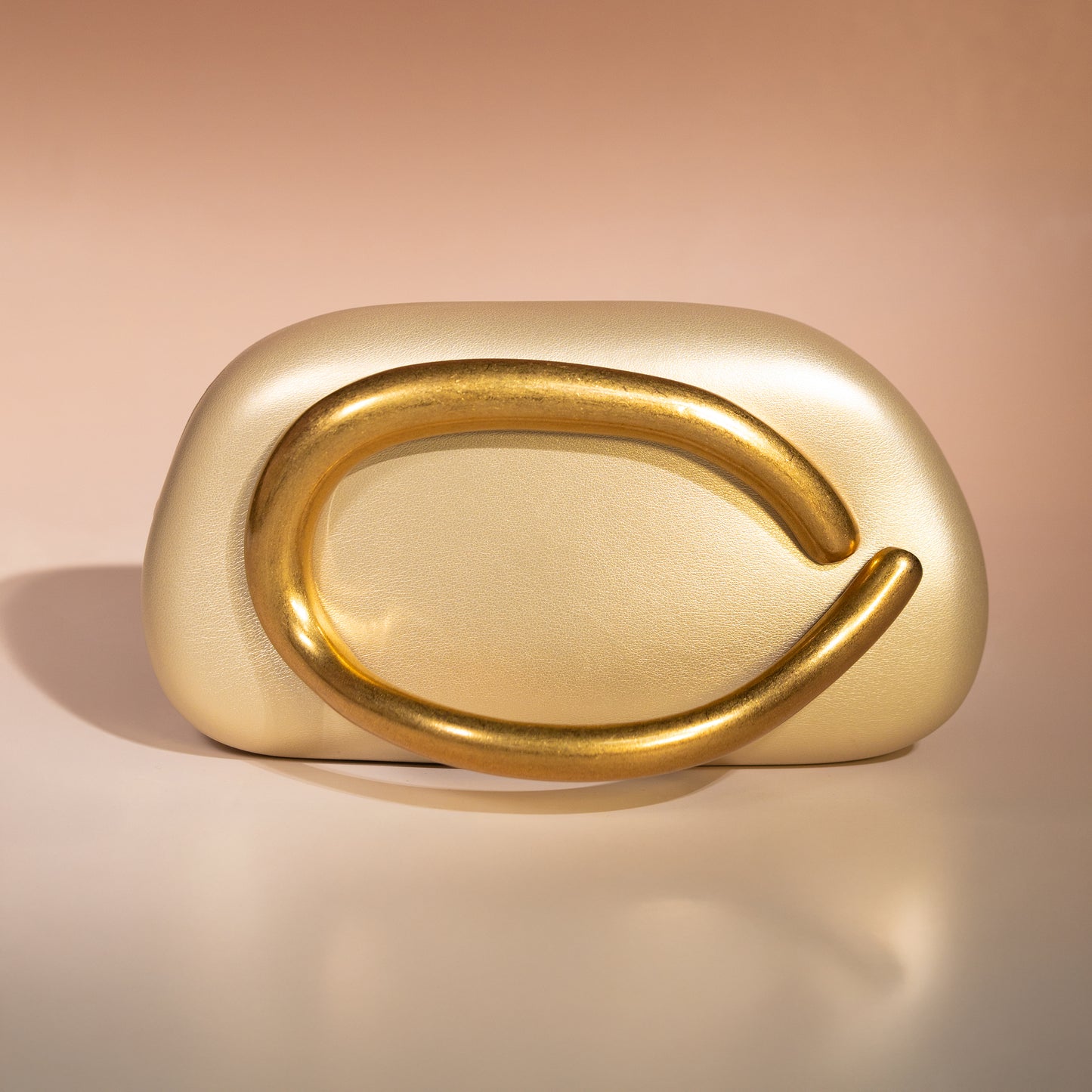 Bolso con cierre dorado