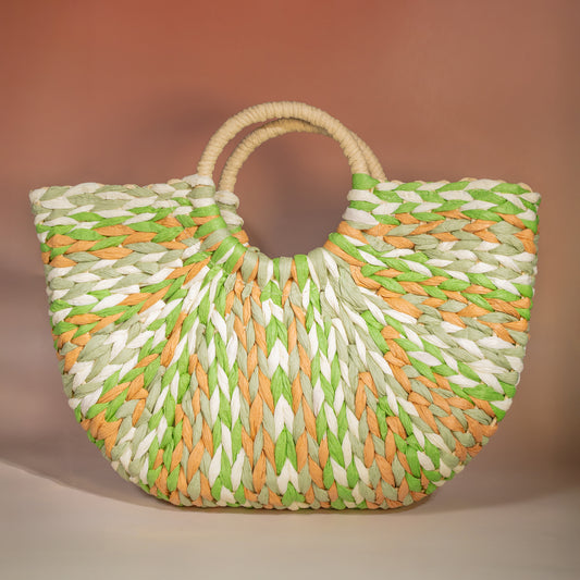Bolso de mano de paja