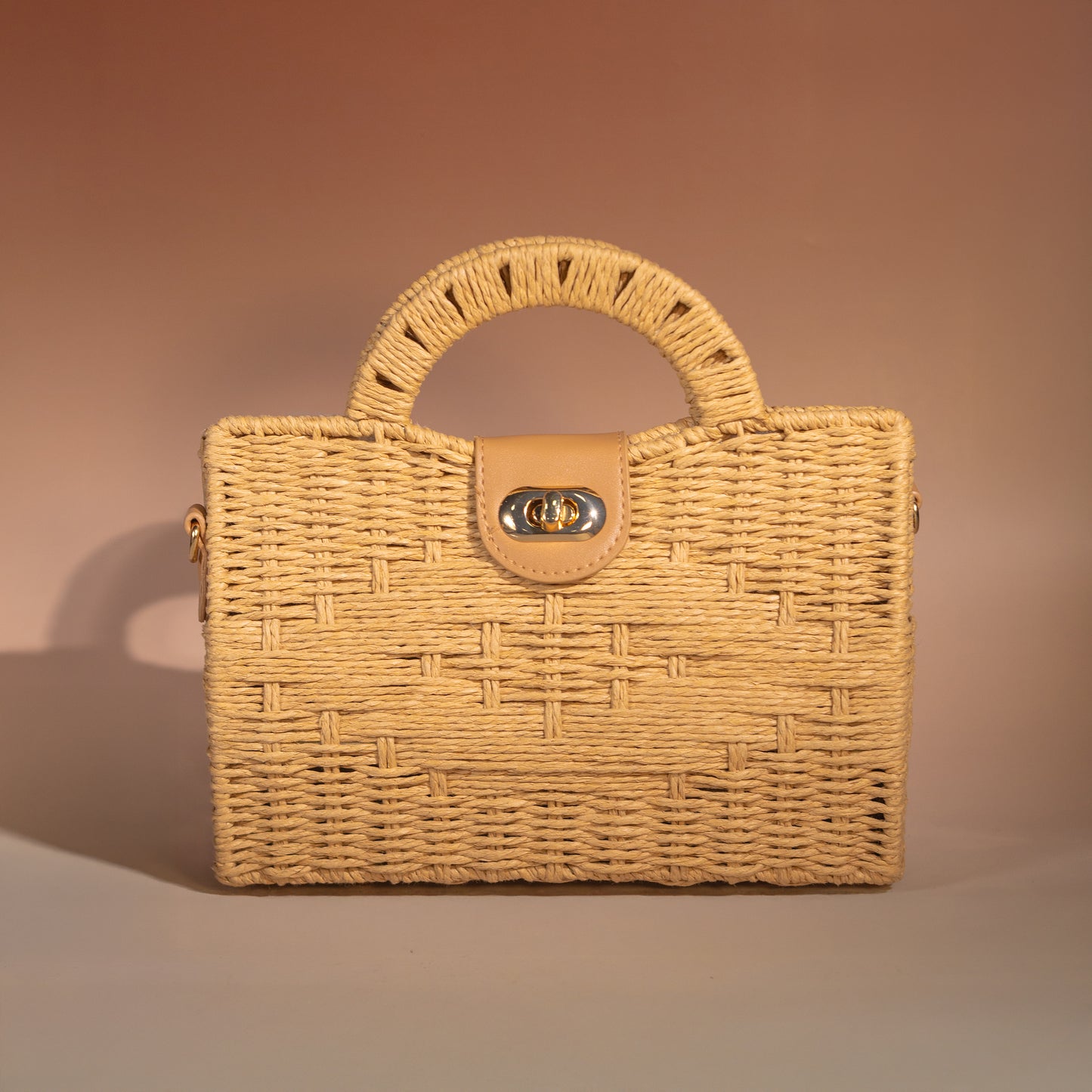 Bolso bandolero de paja