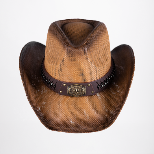 Sombrero vaquero con hebilla de estrella