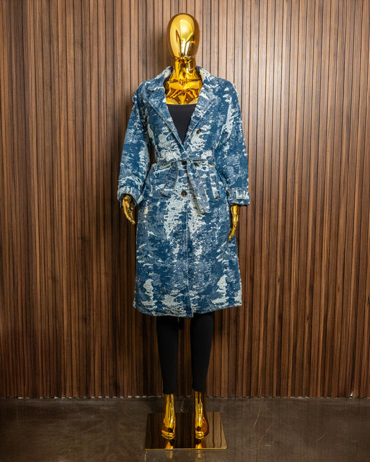 Gabardina de mezclilla  camuflaje