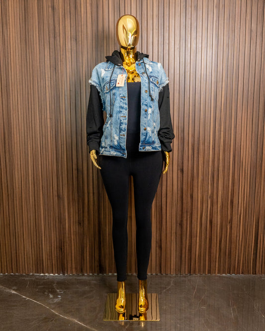 Chaqueta mezclilla combinación