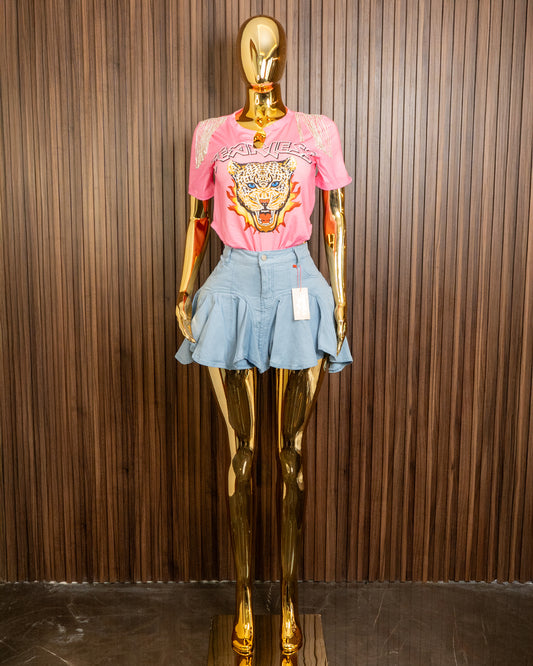 Blusa fearless leopardo