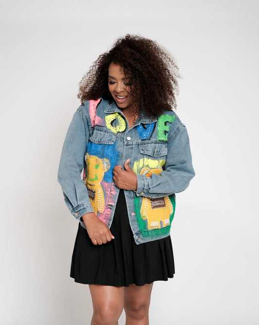 Chaqueta de mezclilla Love